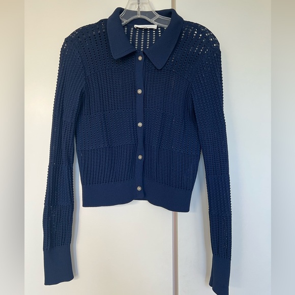 FRAME open stitch shrunken cardigan new never worn - Picture 6 of 9